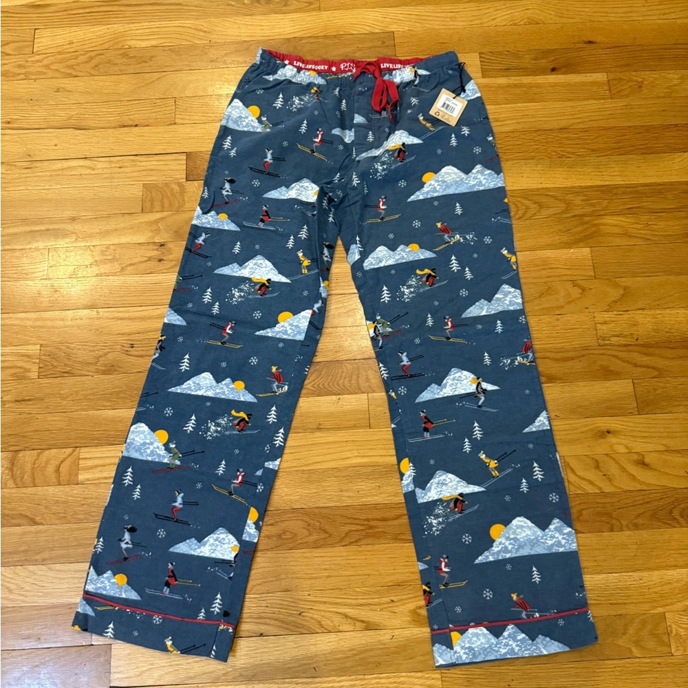 PJ Salvage NWT Blue Mountain Ski Pajama Pants